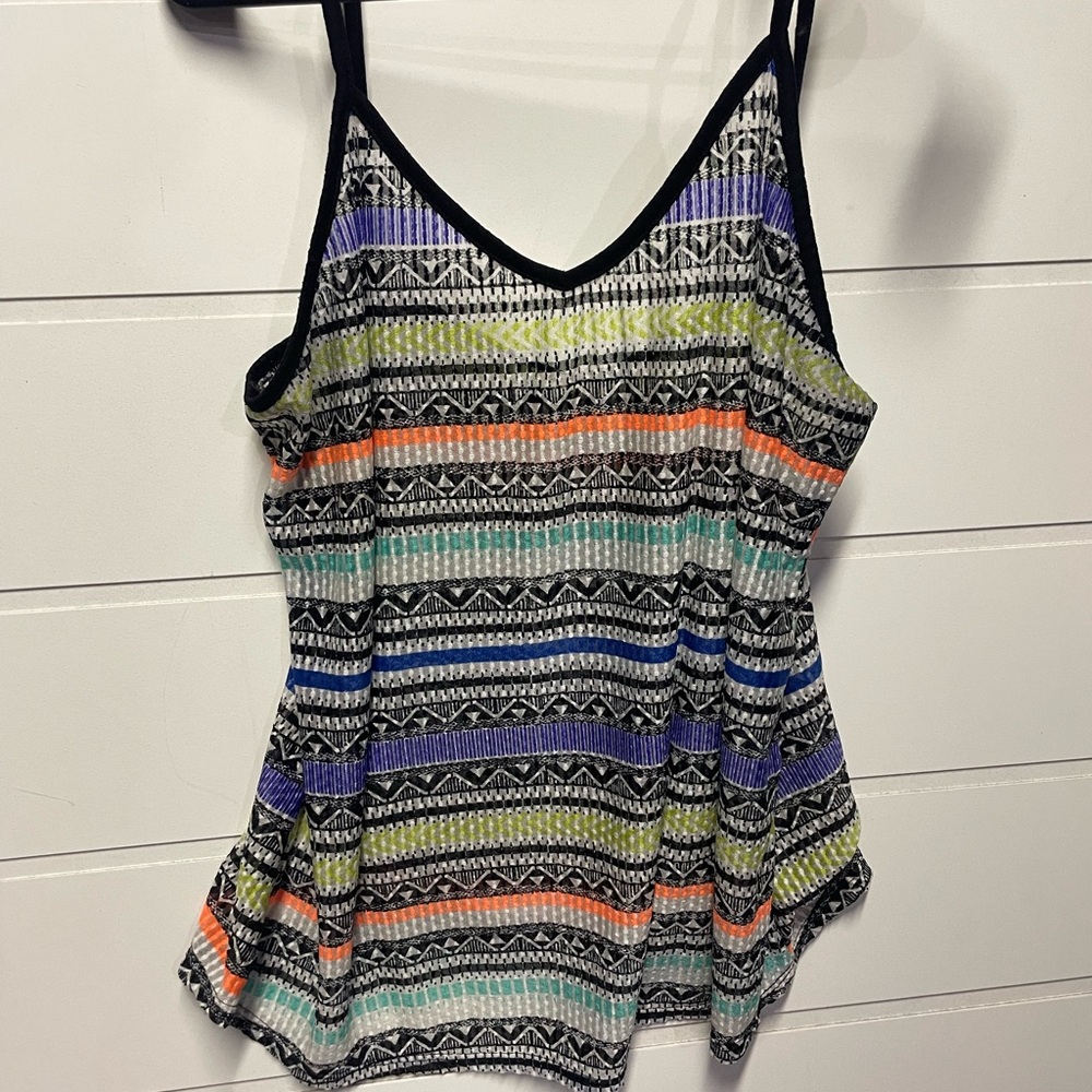 Multicolor Patterned Women's Top